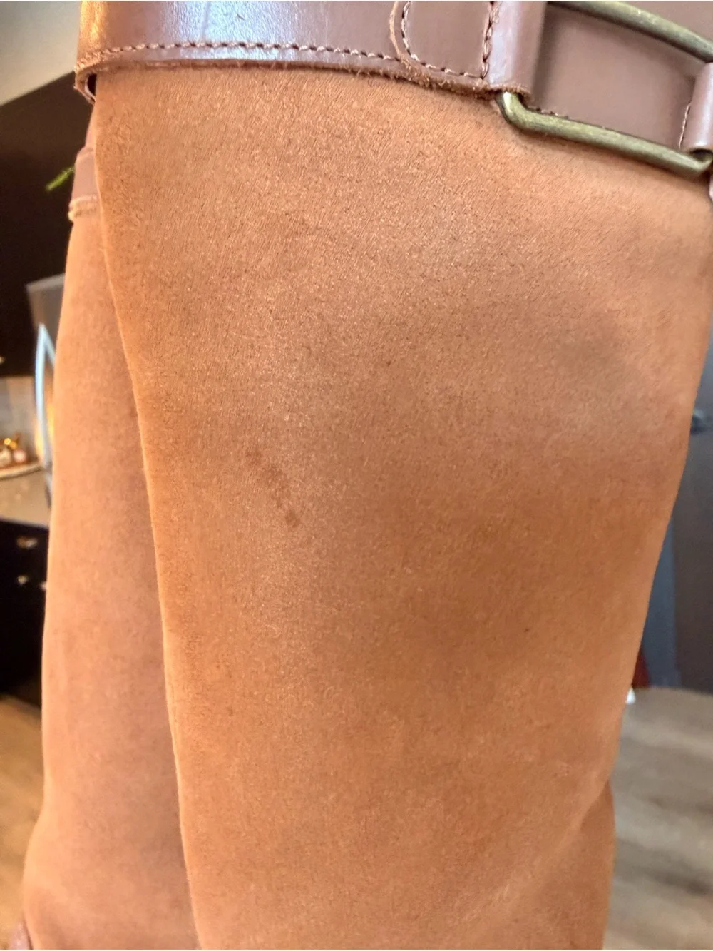 Clarks Brown Leather & Suede Tall Winter Boots